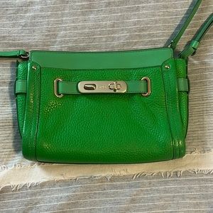 Coach Green Swagger Convertible Wristlet/ Crossbody